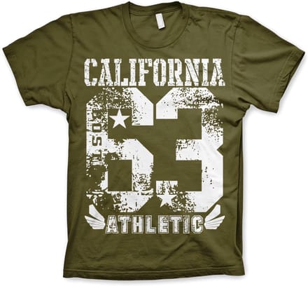 Hybris California 63 sport-T-shirt, olijfgroen