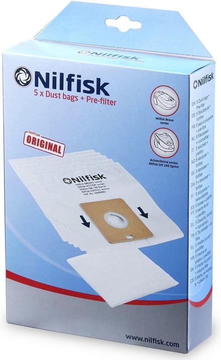 Nilfisk Stofzakken Bravo Serie - Synthetische Stofzakken - 5 st