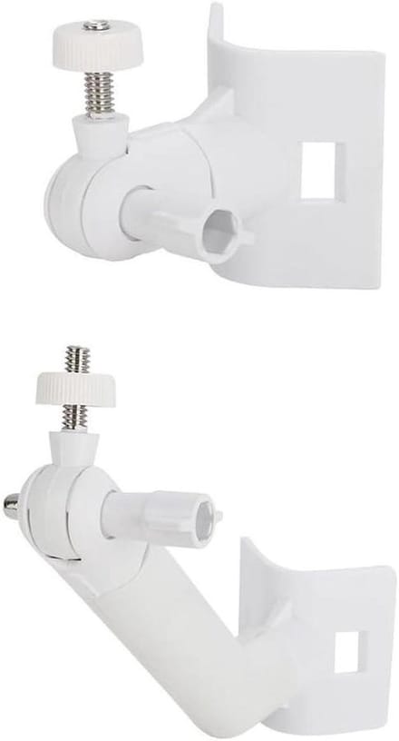 Paalmontage Beugel - Camera Houder - Beveiliging Camera - 2-in-1 Ontwerp - 12 x 11 x 8 cm - Wit