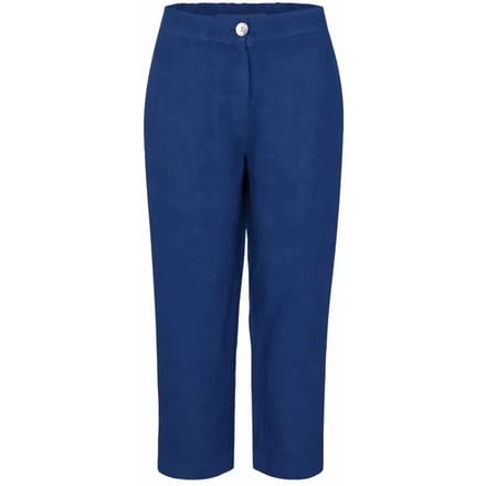 Linnen curve broek voor vrouw Haris Cotton