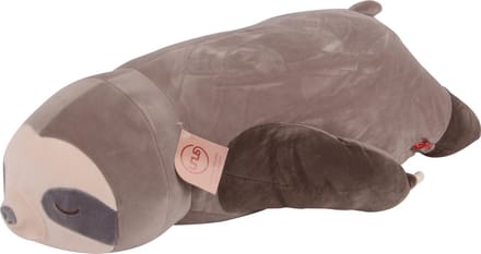 UNUS® Luiaard knuffelkussen lichaamskussen zijslaapkussen 75cm grijs