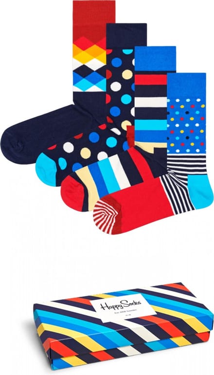 Happy Socks - Stripe gift box - Unisex - Maat: 36 - 40