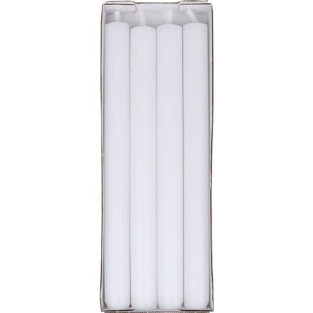 Dinerkaarsen, doorgekleurd, 4‑pack - Wit