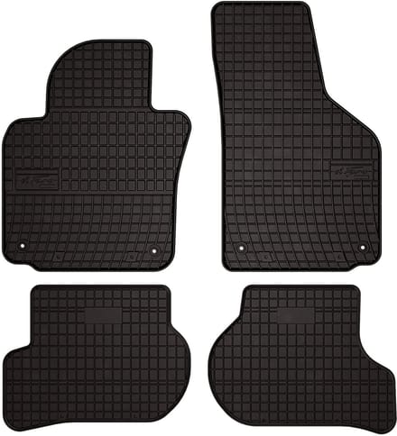 Wielganizator SolidPRO Serie - Zwarte Rubber Automatten - Seat Leon II Hatchback - 2005-2012 - Perfecte Pasvorm