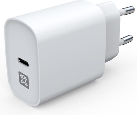 XtremeMac USB-C Lader - 100% Gerecycled Plastic - 20W - Wit