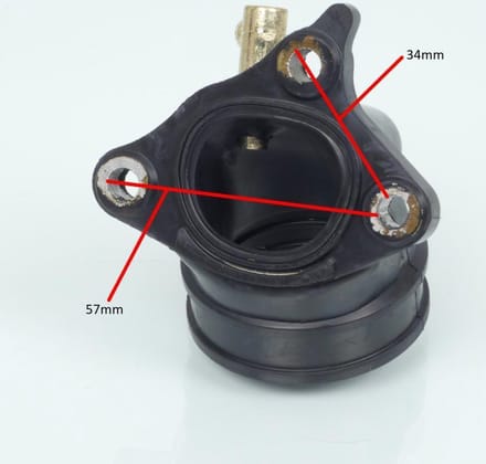 inlaatpijp rms voor scooter piaggio 125 x9 evolution 2003 tot 2007 484748 / ø38mm nieuw