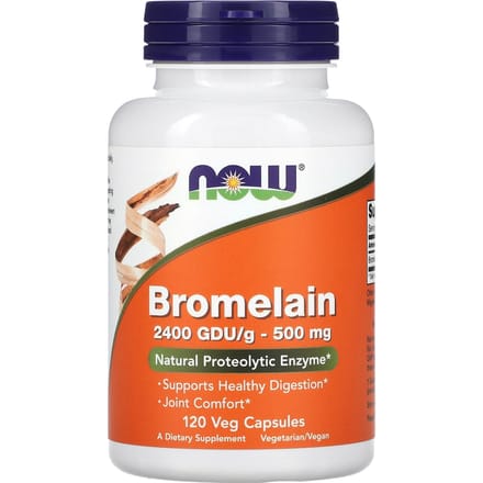 Bromelaïne, 500 mg, 120 plantaardige capsules
