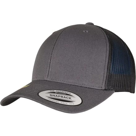 Flexfit - YP CLASSICS RECYCLED RETRO TRUCKER CAP 2TONE charcoal/black one size Trucker pet - Grijs/Zwart
