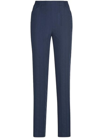 Broek taps toelopende pasvorm Van Peter Hahn blauw