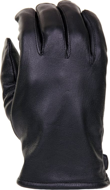 Leren officiers handschoenen zwart maat large