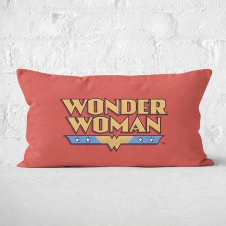 DC Cushions Retro Wonder Woman DC 30x50cm Rectangle Cushion Rectangular Cushion - Eco Friendly