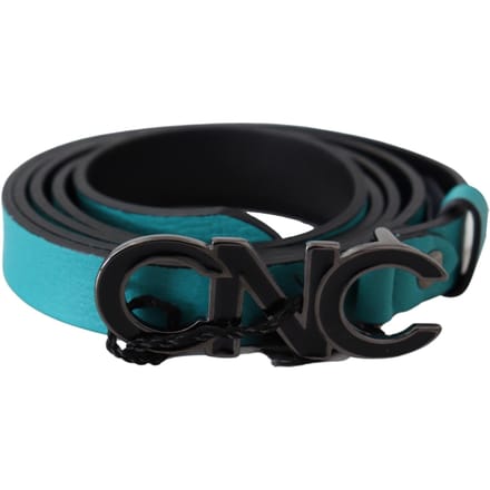 Costume National Riem Teal Leer