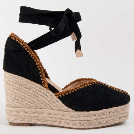 Montevita Espadrilles Met Een Sleehak Balenci12 Zwart