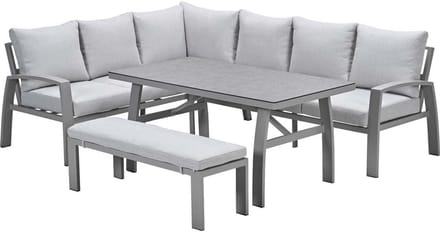 Garden Impressions Cameron lounge dining set 4-delig links - valley sand