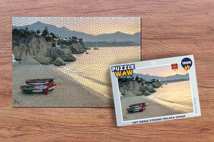 Puzzel Het Nerja strand Málaga Spanje - Legpuzzel - Puzzel 1000 stukjes volwassenen
