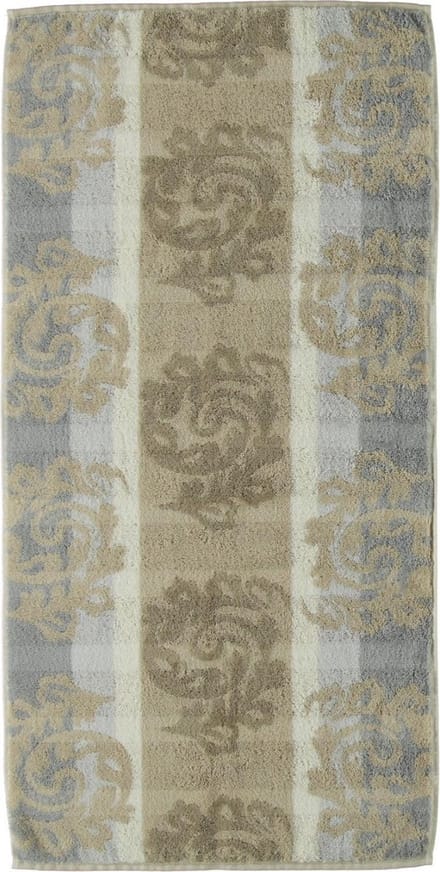 Cawo Cashmere Jacquard Badhanddoek - Zand 80x150