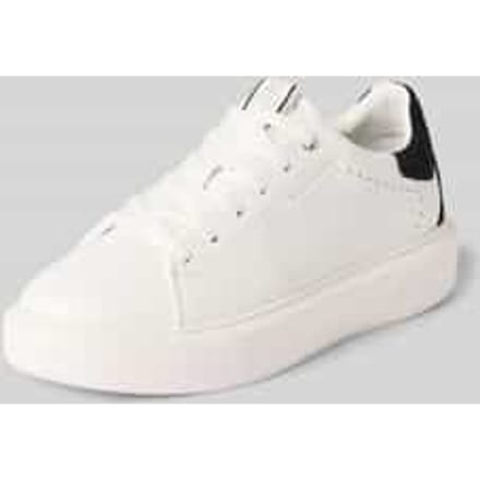 Low-top sneakers van echt rundleer