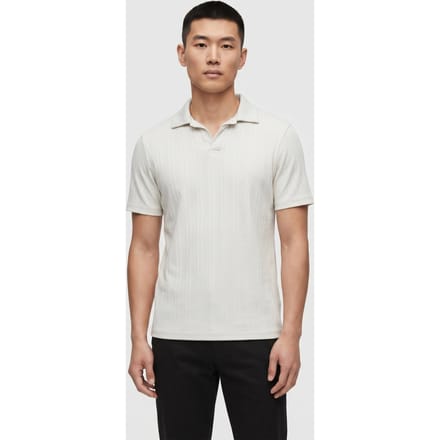 No Excess Polo Revers Solid Vertical Jacquard Stripes Chalk Größe: XXL | Poloshirts Outlet | Herren