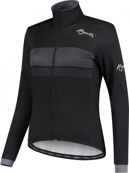 Rogelli Purpose Fietsjack Winter - Dames - Zwart, Wit - Maat 2XL