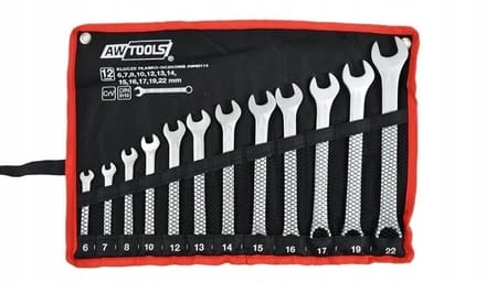 Awtools AW40114 - Ringsleutelset - 12-delig - CrV Staal - DIN 3113