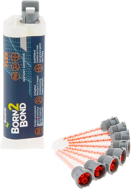 Bostik Born2Bond Repair Cyanoacrylaatlijm 50 gram + 8 Mixertips