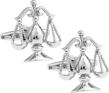 Amanto Manchetknopen Ashtar - 316L Staal - Weegschaal - 20x16mm