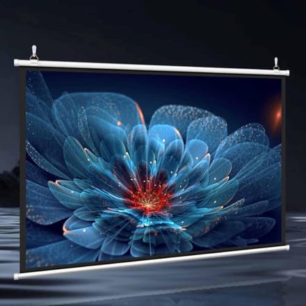 Projectiescherm - Thuisbioscoop Scherm - Film Kijken - Oprolbaar Ontwerp - 60 Inch 4:3 - Wit