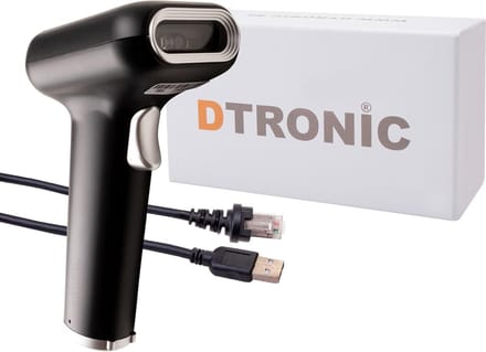 DTRONIC DT3326 Barcodescanner – Snel en simpel – Leest QR-codes en streepjescodes, ook van je telefoon – USB