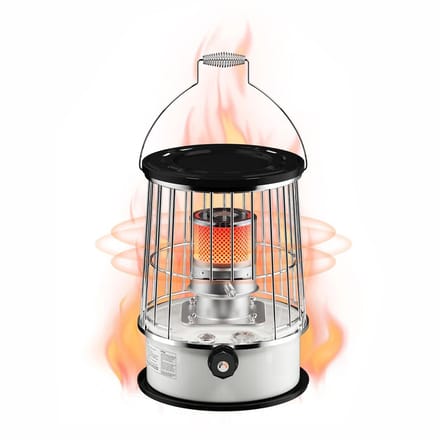 Eurocatch Draagbare Petroleumkachel - 2600 W - 6 L - Noodverwarming met Draagtas