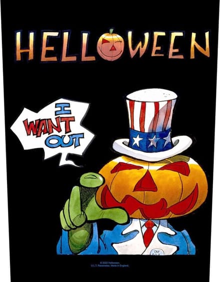 Helloween - I Want Out Rugpatch - Zwart