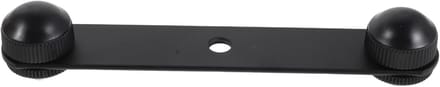Dubbele Microfoonhouder - Verlengarm Beugel - Audio Opnames - T-vormig Ontwerp - 15.5 cm Lengte - Zwart