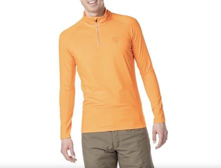 Heren classique halve rits baselayer - Oranje - Extra Extra Large