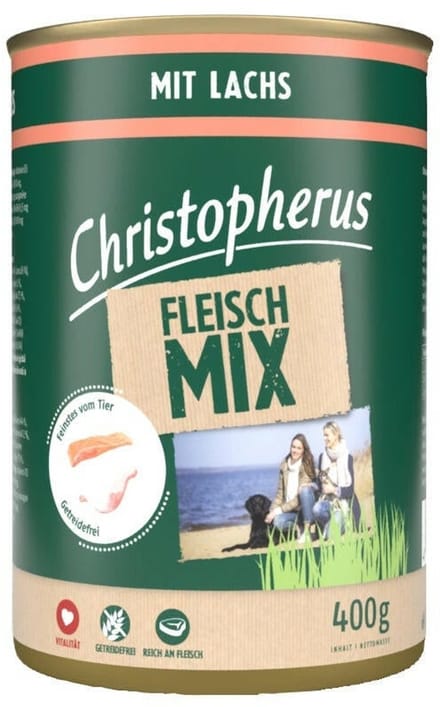 Christopherus vleesmix 6x400g - met zalm