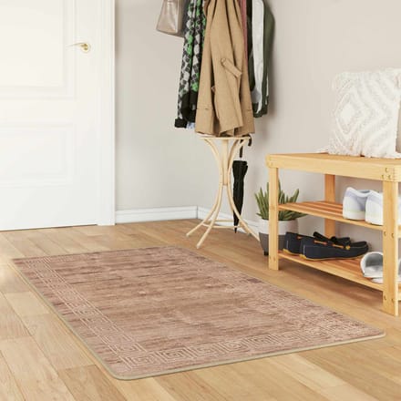 vidaXL - Tapijt - Runner - MARSA - Wit - 80 - x - 200 - cm - Polyester - en - PVC