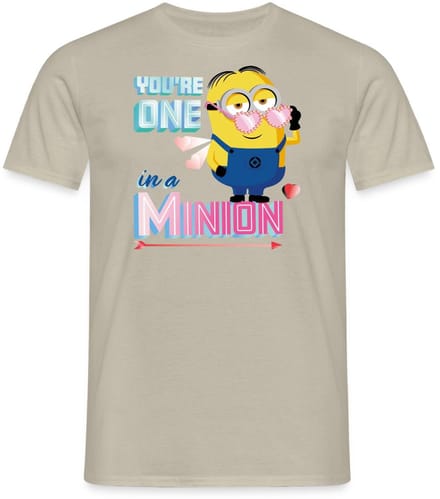 Minions Dave Youre One In A Minion Grappig Ontwerp T-Shirt Heren
