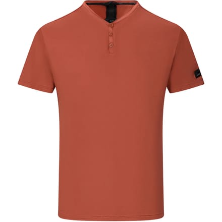 Heren Dewi T-shirt met korte mouwen en knoopsluiting