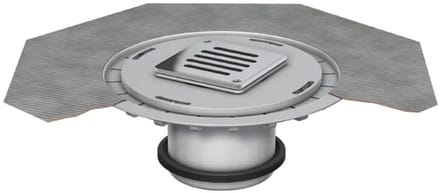 ACO Opzetstuk AV-Selecta 110x110/ K3/ Kst./rooster V2A/ verschroefd, 5150.91.22