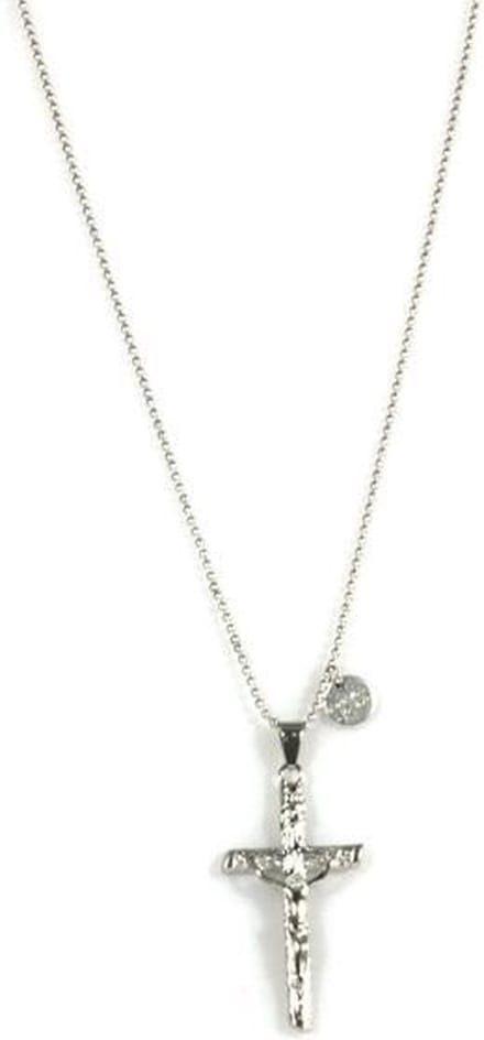 Heaven Eleven Ballchain heren RVS Crucifix Kruis MN111