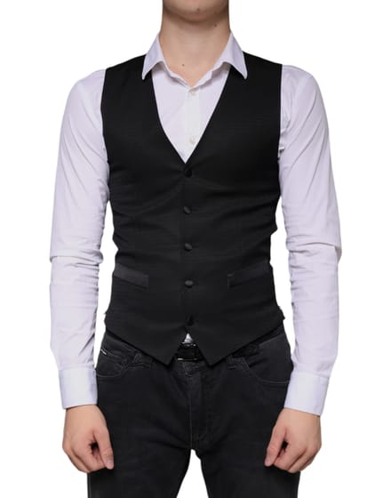 Zwart Classicfit Vest