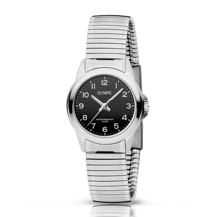 Olympic OL26DSS144 CHARLIE - Horloge - Staal - Zwart - 27mm