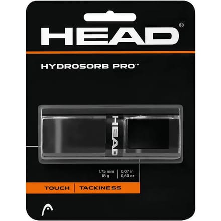 HEAD Hydrosorb Pro Base Grip Zwart - Perfect gevoel en zweetabsorptie