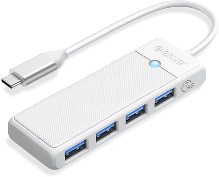 ORICO PAPW4A-C3 USB Hub 4-port 4x USB-A 3.0 0.15 m - white USB hub - 4 - USB 3.0 - Wit