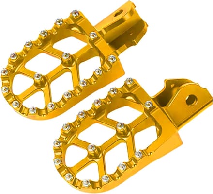 Motorfiets Voetsteunen - Fietspegs Upgrade - Verbeterde Rijervaring - Universele Pasvorm - 129 x 57 cm - Goud