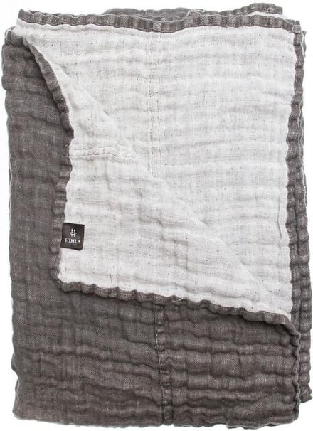 Hannelin sprei charcoal/white 260 x 260 cm
