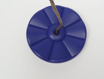 Schommeldisk in kunststof diam. 280x40 mm pp-touw geel Hermic