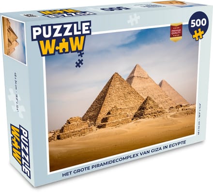 Puzzel Het grote Piramidecomplex van Giza in Egypte - Legpuzzel - Puzzel 500 stukjes