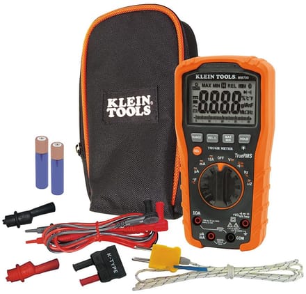 Digitale multimeter - Elektrische tester - Spanning meten - TRMS technologie - 1000 V - Zwart Oranje
