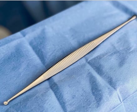 Belux Surgical Instruments / Curette Williger dubbel scherpe lepel 14cm RVS 1MM & 2MM