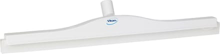 Hygiënische vloertrekker flexibele nek 60 cm breed polypropyleen dubbelblad cassette max. 100° C.