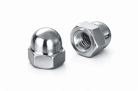 Dailygoods - 20 Stuks Zeskant Roestvrij Hoedenmoeren (M8)